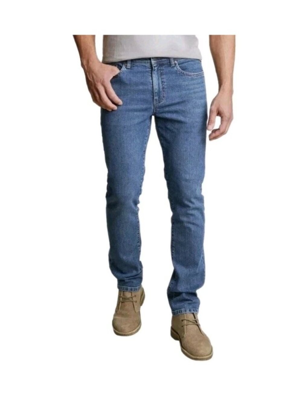 NWT English Laundry Men's 38x32 Blue Harrow Straight Fit Jeans Denim Low Impact